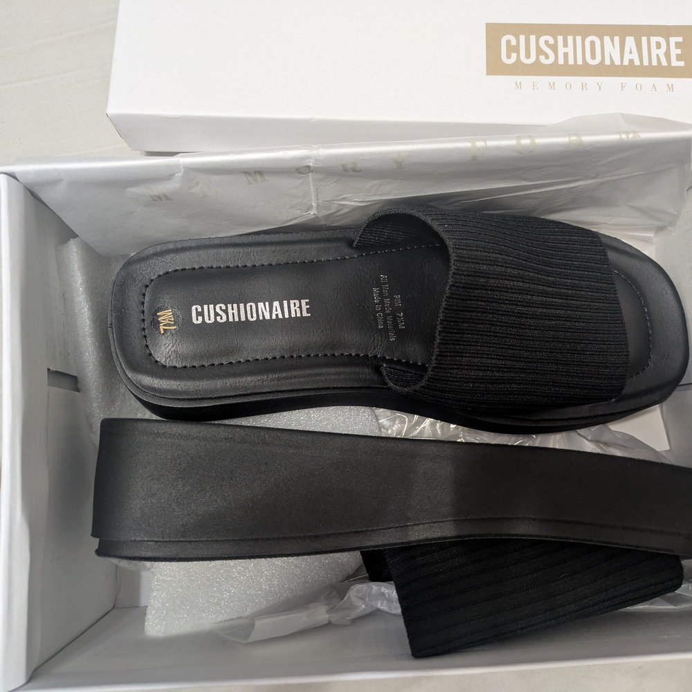 Black Slide Sandals for Women